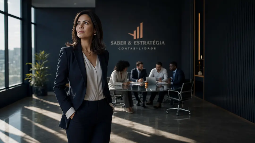 Gestora observa liderança colaborativa em escritório contábil moderno promovendo escala de gestão e processos
