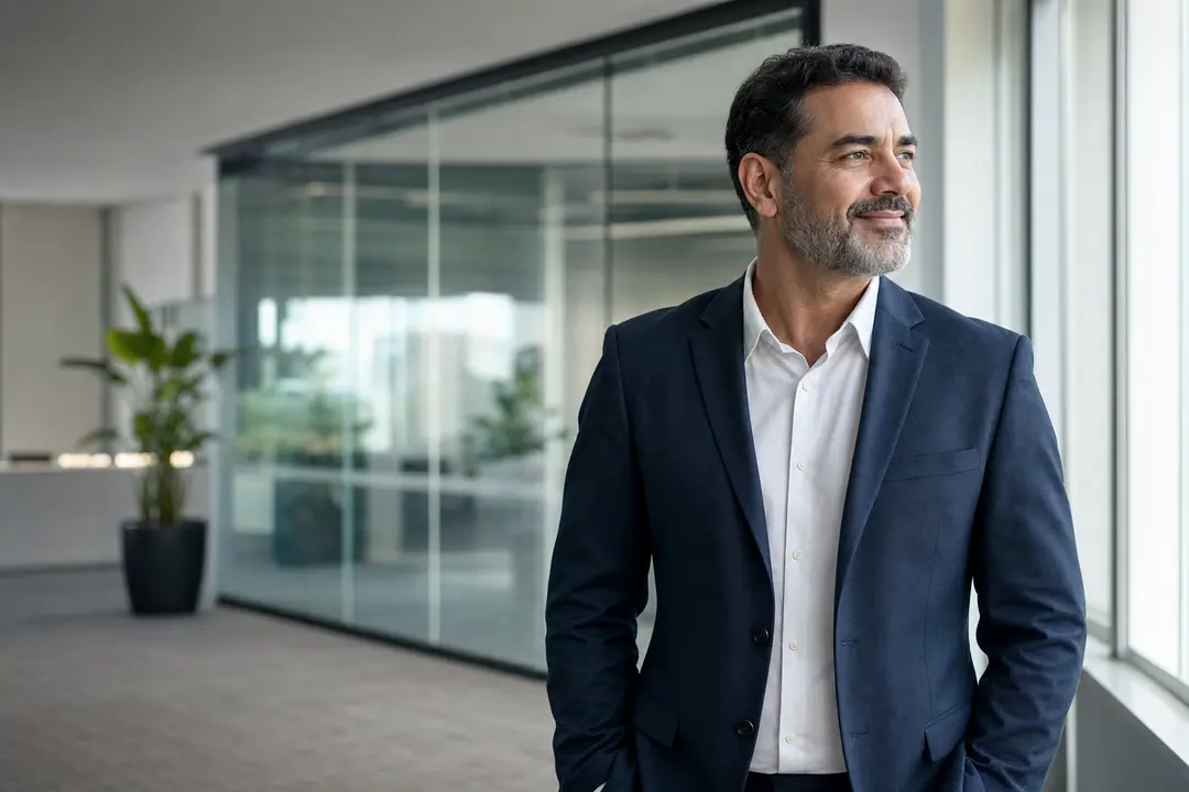 Contador estrategista visualizando lucratividade e precificação baseada em valor no moderno escritório de contabilidade consultiva.